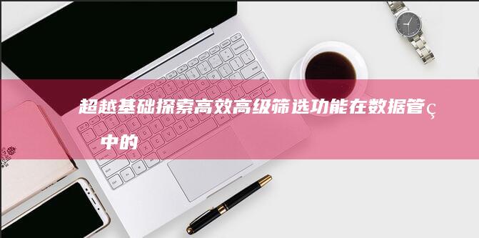 超越基础：探索高效高级筛选功能在数据管理中的优势与应用